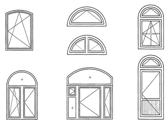 Окна и двери в форме арки