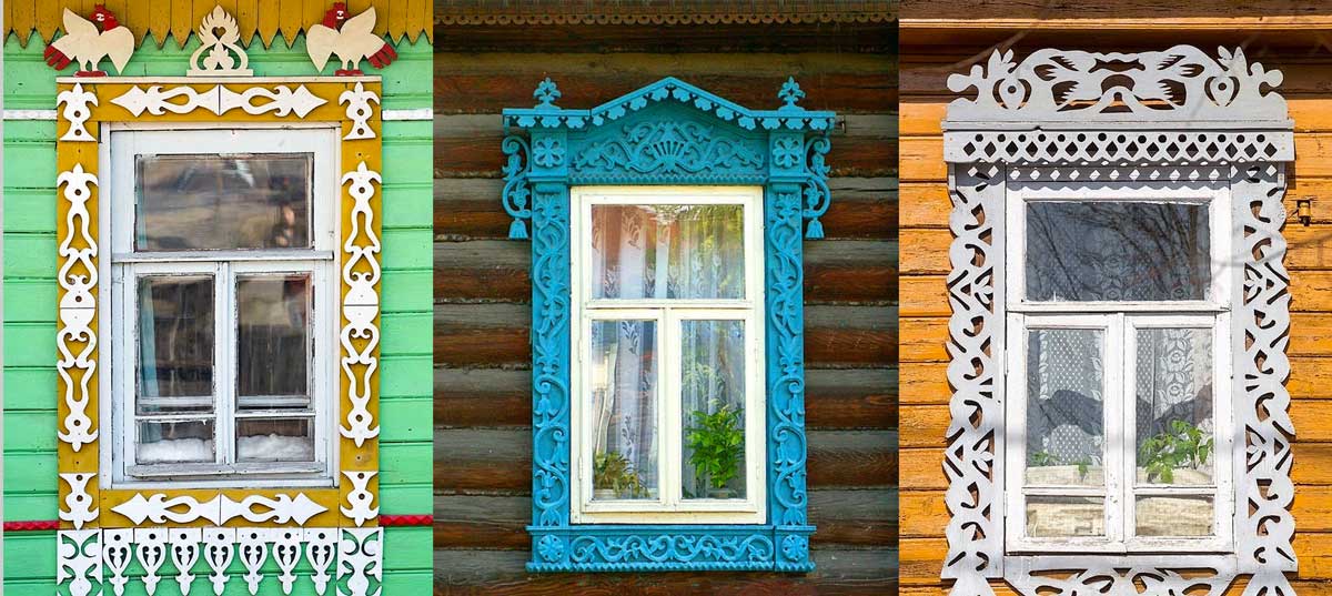 Окна на Руси - старинный стиль резных рам