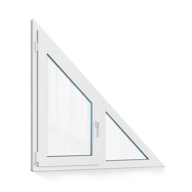 Как изготавливается треугольное пластиковое окно
